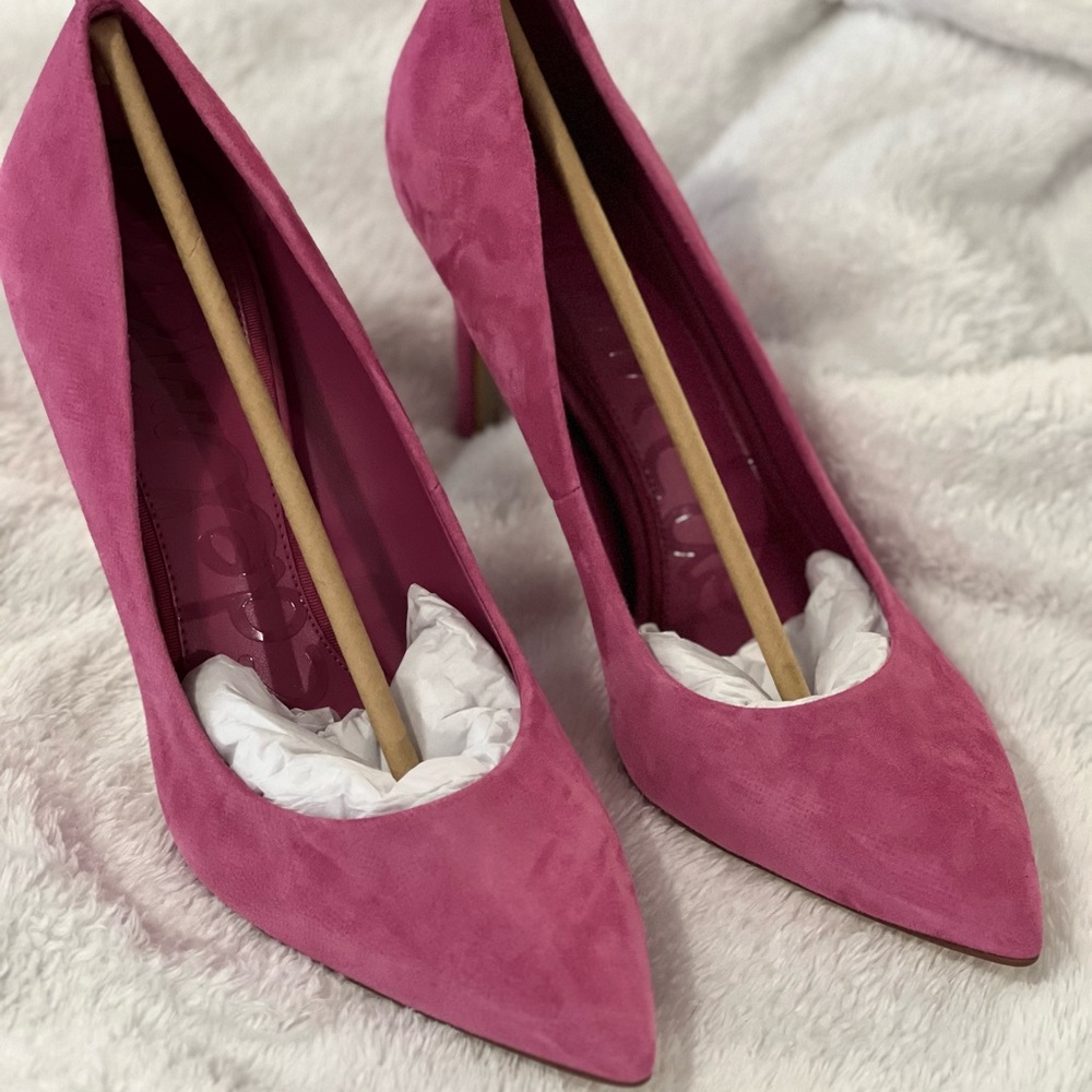 Sam Edelman Pink Suede Women's Heels